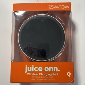onn. 10W Wireless Charge Pad Compatible W/iPhone 13/12/11/XS/X/8, Samsung Galaxy
